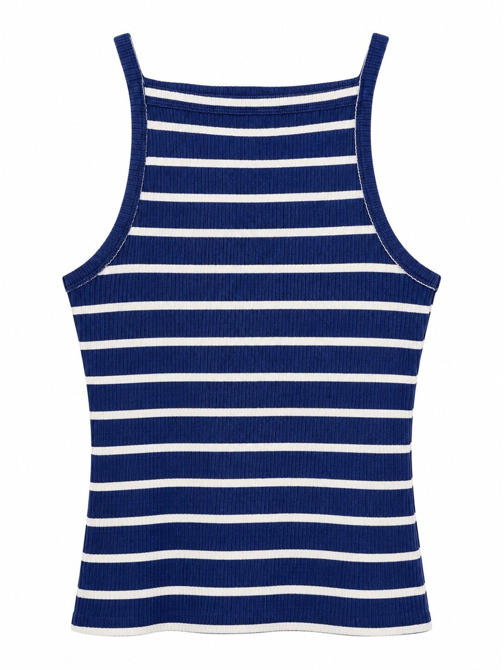 We The Free Free People Womenâs M Navy White Striped Ribbed Tank Top